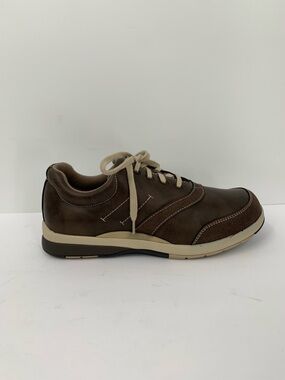 DREW Columbia oxford sneaker shoe lace-up brown faux leather comfort women 9